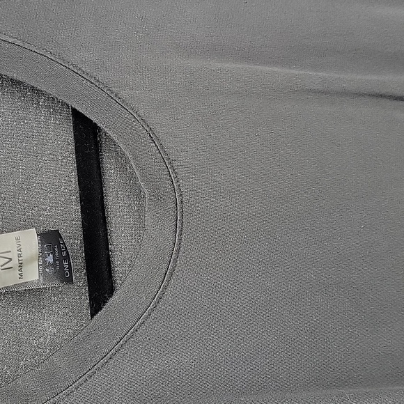 Mantravie Womens Greenish/Gray Long Sleeve Dress  With Adjustable Waist Size S/M - Picture 8 of 10